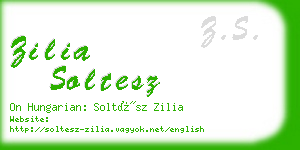 zilia soltesz business card
